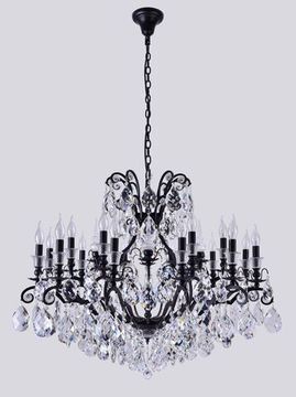 Подвесная люстра Е14 Magnifico SP19 Black/Transparent чёрный Crystal Lux