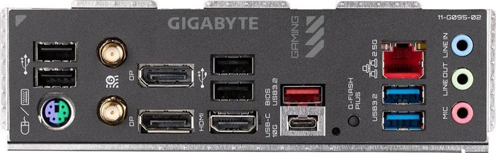 Материнская плата Gigabyte B650M GAMING X AX, Socket AM5, AMD B650, 4xDDR5-5200, HDMI+DP+DP, 1xPCI-Ex16, 1xPCI-Ex1, 4xSATA3(RAID 0/1/10)