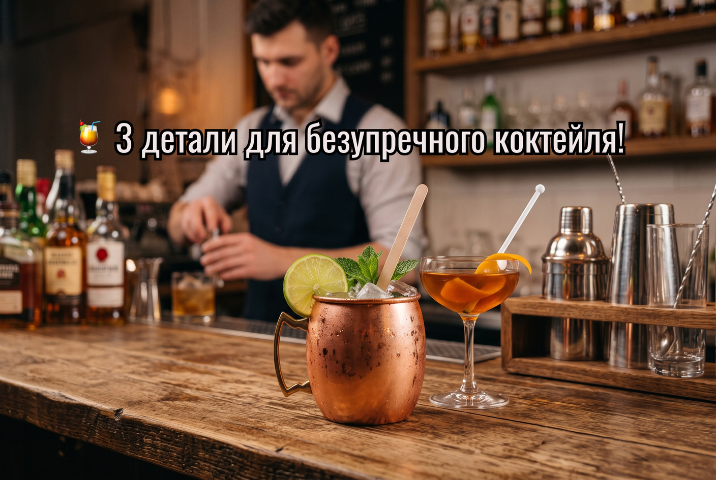 🍹 3 детали для безупречного коктейля!