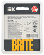 BRITE Рамка 1-местная РУ-1-2-Бр стекло черный матовый IEK