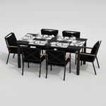 Стул Ideal Patio ФЕСТА плюс черный - каркас карбон