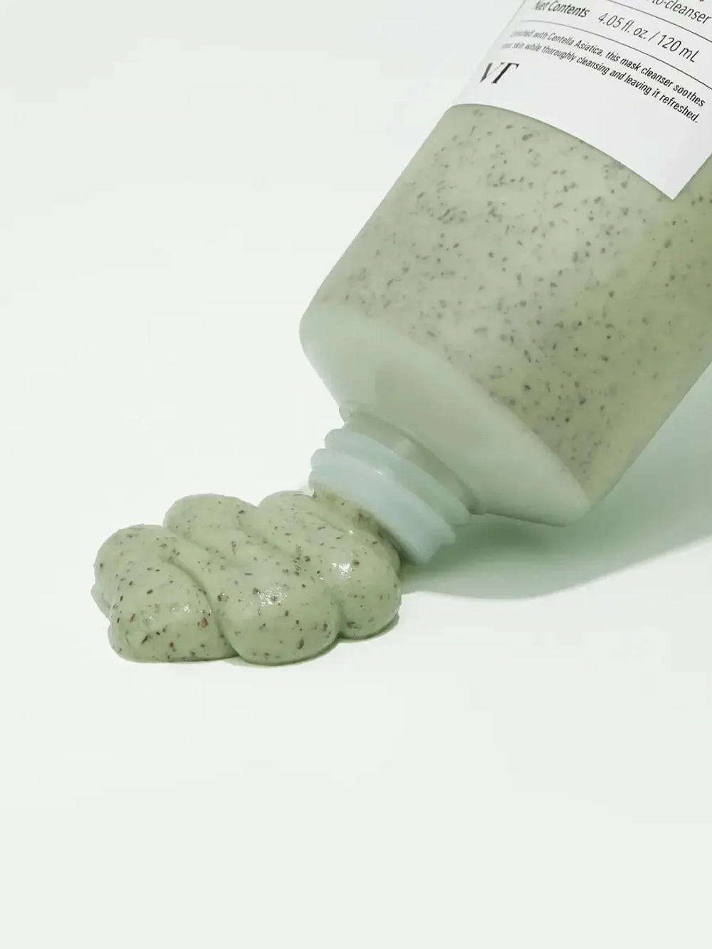 VT Cosmetics Очищающая маска-пенка с центеллой и ретинолом Cica Mask Cleanser 120 мл