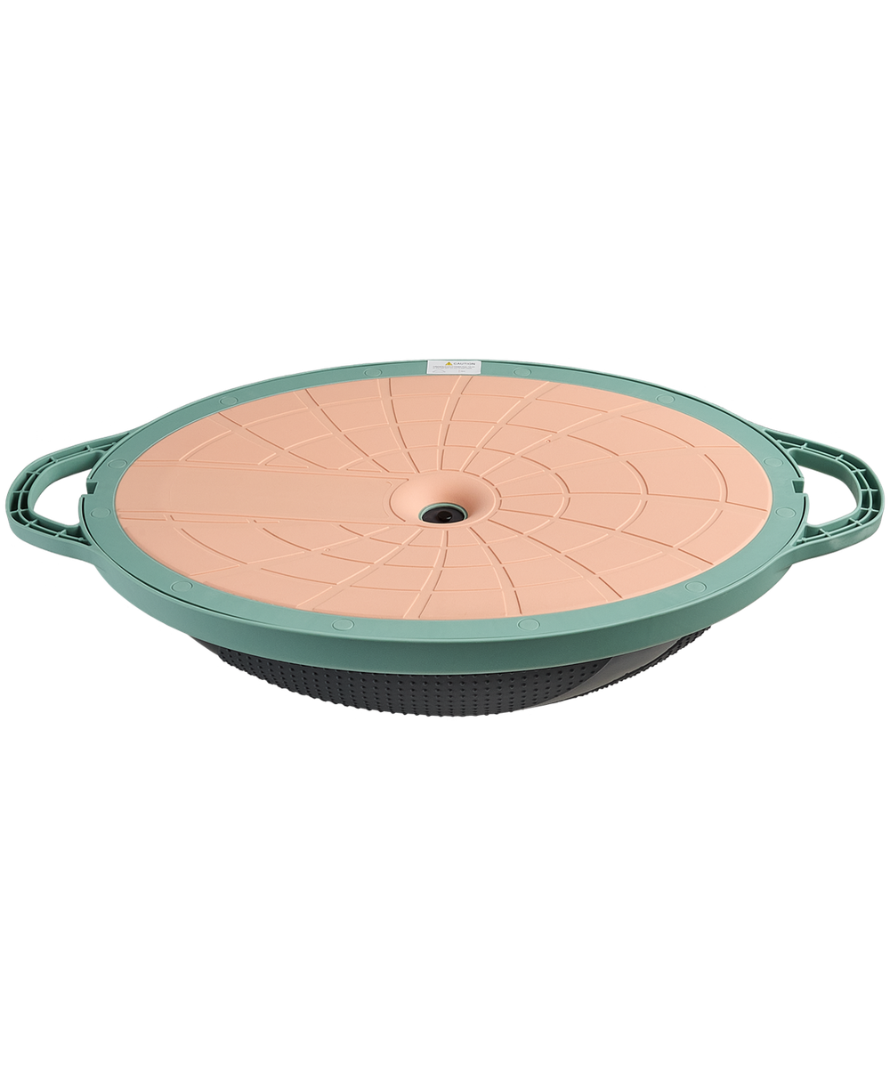 Полусфера "BOSU" GB-503 с эспандерами, с насосом, серый/зеленый