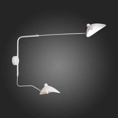 SL305.501.02 Светильник настенный ST-Luce Белый/Белый E27 2*60W