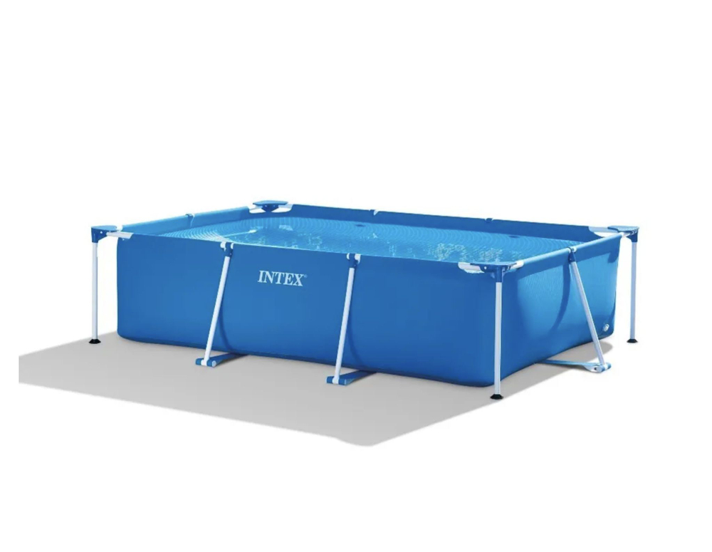 Каркасный бассейн 300х200х75 см Intex 28272, прямоугольный семейный бассейн для дачи Small Frame 3834 л