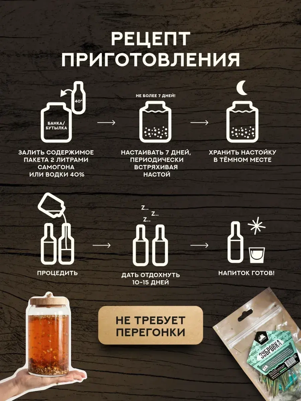 Набор для настойки Зубровка (Алтайский товар) 1 шт