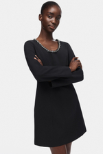 Платье со стразами — короткая модель - H&M