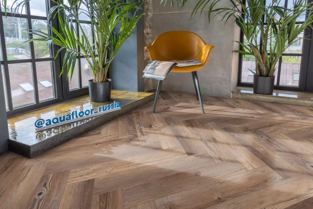 Кварцвиниловая плитка Aquafloor Parquet Glue AF2517PG
