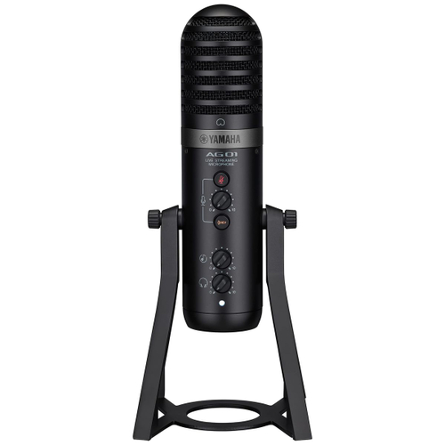 Yamaha AG01B USB-микрофон для потокового вещания, конденсаторный, черный