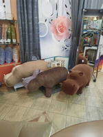 Пуф. Мягкий бегемот-Красавчик. Ручная уникальная эксклюзивная работа пуф в единственном экземпляре