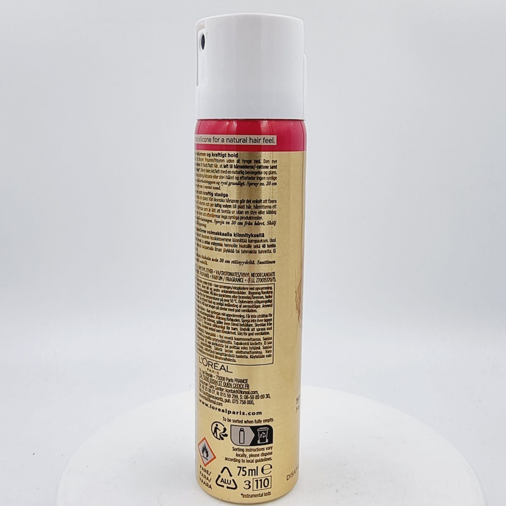 Лак для волос L'Oral Elnett Volume Extra Strong Hold 75 мл (Франция)