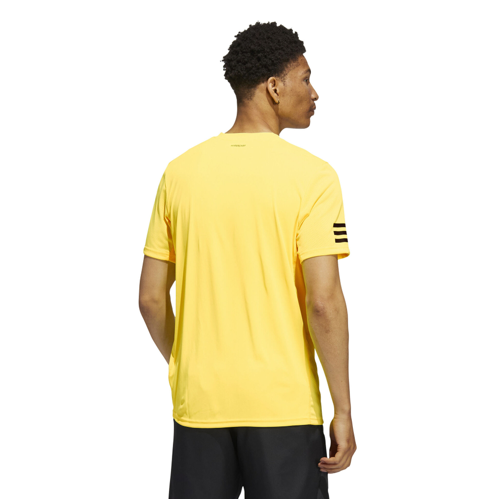 Мужское теннисное поло adidas Club 3 Stripes T-Shirt Men - Yellow