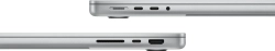 Ноутбук Apple MacBook Pro A3401 M4 Pro 12 core 24Gb SSD512Gb/16 core GPU 14.2" Liquid Retina XDR (3024x1964) macOS silver WiFi BT Cam (MX2E3HN/A)