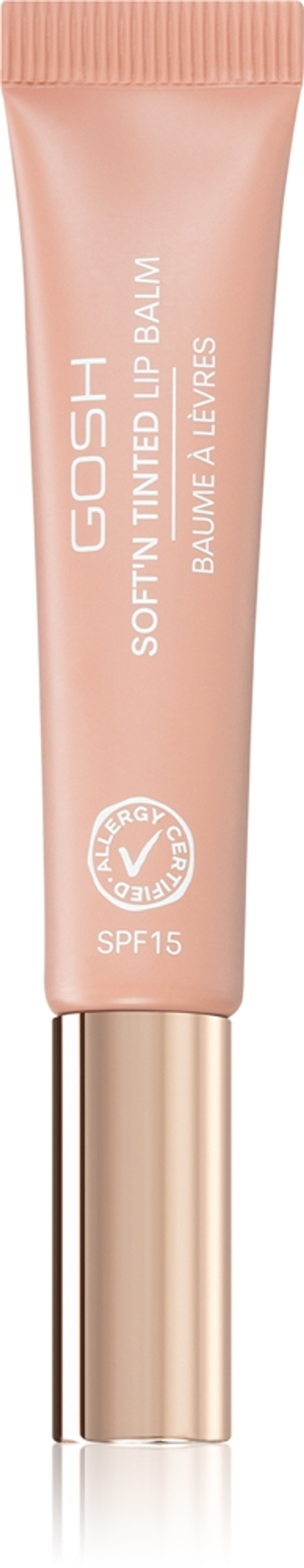 Gosh Soft`n Tinted - Тонирующий бальзам для губ SPF 15 оттенок 002 Nougat, 8 ml