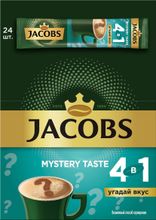 Растворимый кофе Jacobs 4 в 1 Угадай вкус 24 стика