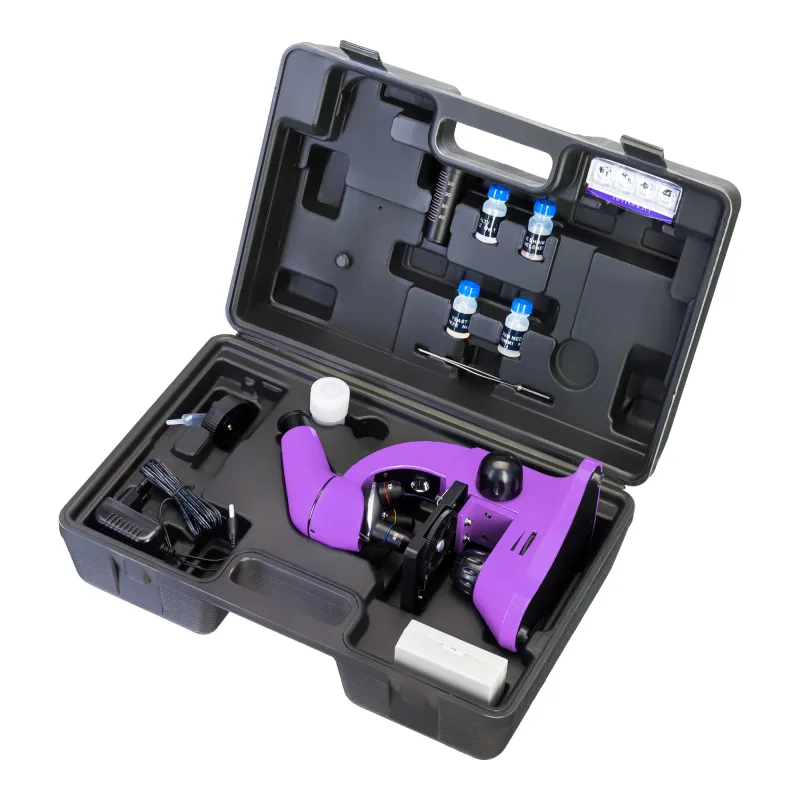 Микроскоп Levenhuk Rainbow 50L Amethyst\Аметист - в открытом кейсе с аксессуарами