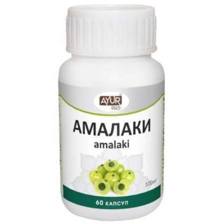 Травяной сбор для настоя Ayur Plus Amalaki Аюр Плюс Амалаки 500 мг 60 капс