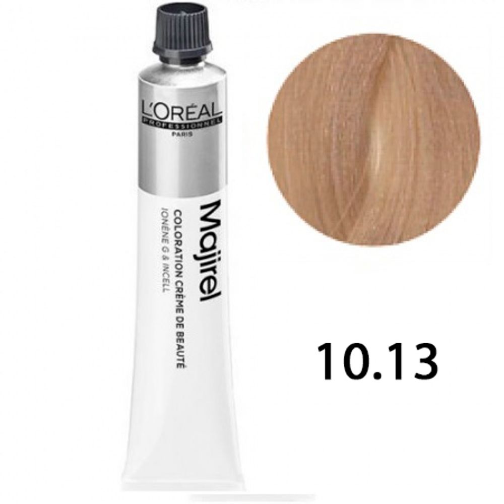 L'Oreal Professionnel Majirel 10.13 очень светлый блондин пепельно-золотистый 50мл