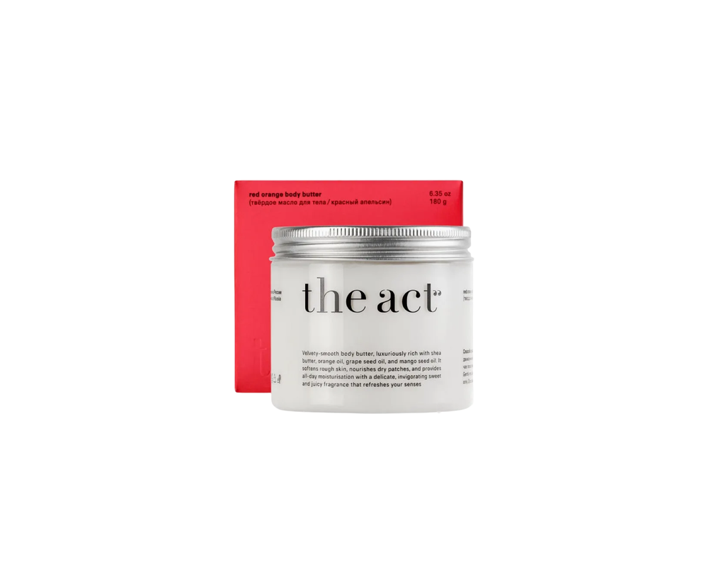 Твердое масло для тела Апельсин The act 180гр