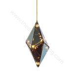 Pendant design lamp  Maxhedron Vertical by Bec Brittain (Smoky)