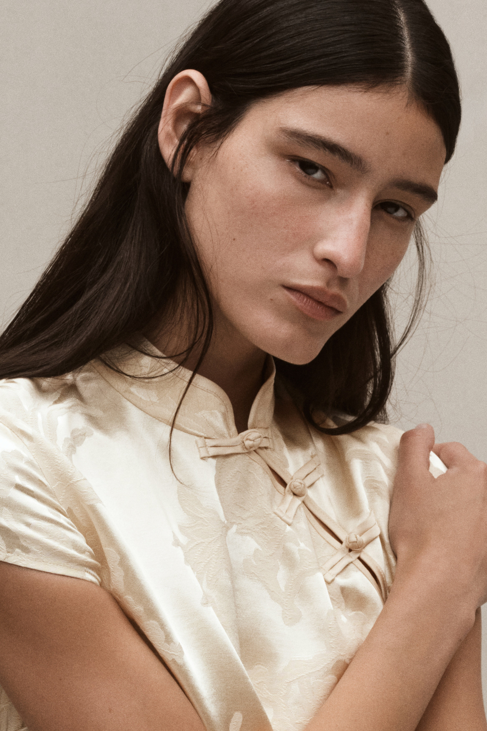 Жаккардовое платье — короткие рукава - H&M