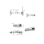 Встраиваемый смеситель для душа и ванны Boheme ZODIAC TERMO 133-SYS-MW с ручным душем, MAT WHITE