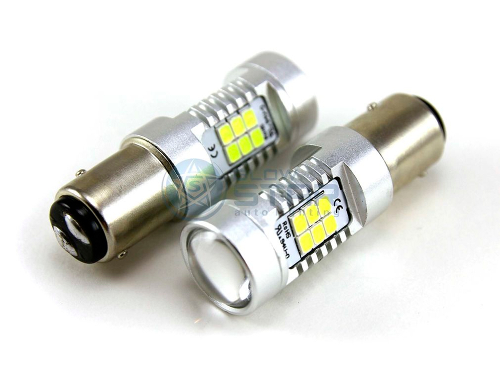 Светодиодная лампа P21/5W 1157-4G21-2835-21SMD (белый), 1шт