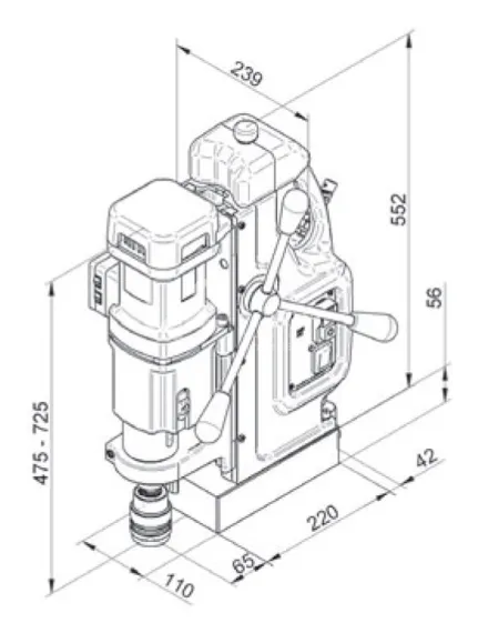 Магнитный сверлильный станок BDS MAB-855