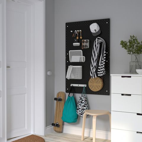 Перфорированная доска IKEA SKADIS (СКОДИС), Черный, 76x56 см