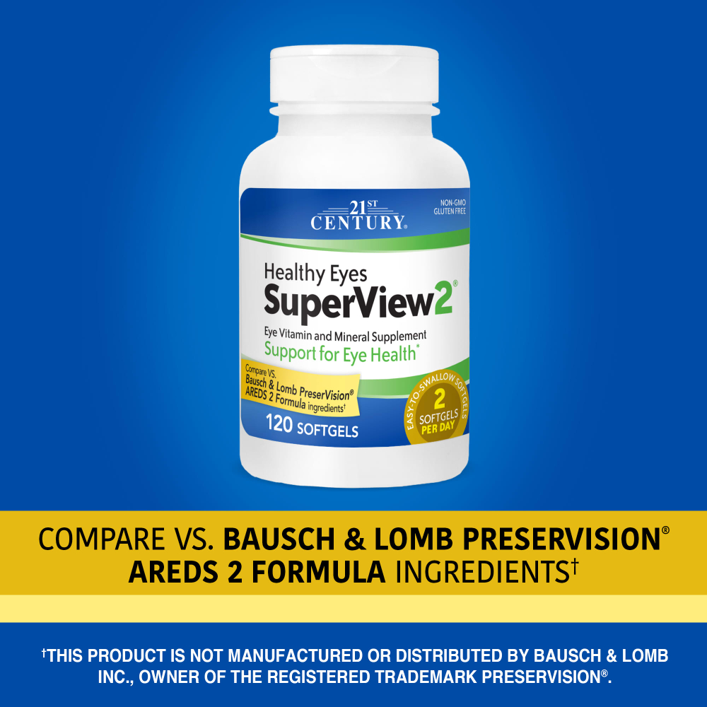 21st Century, Healthy Eyes SuperView2 ™, 120 капсул