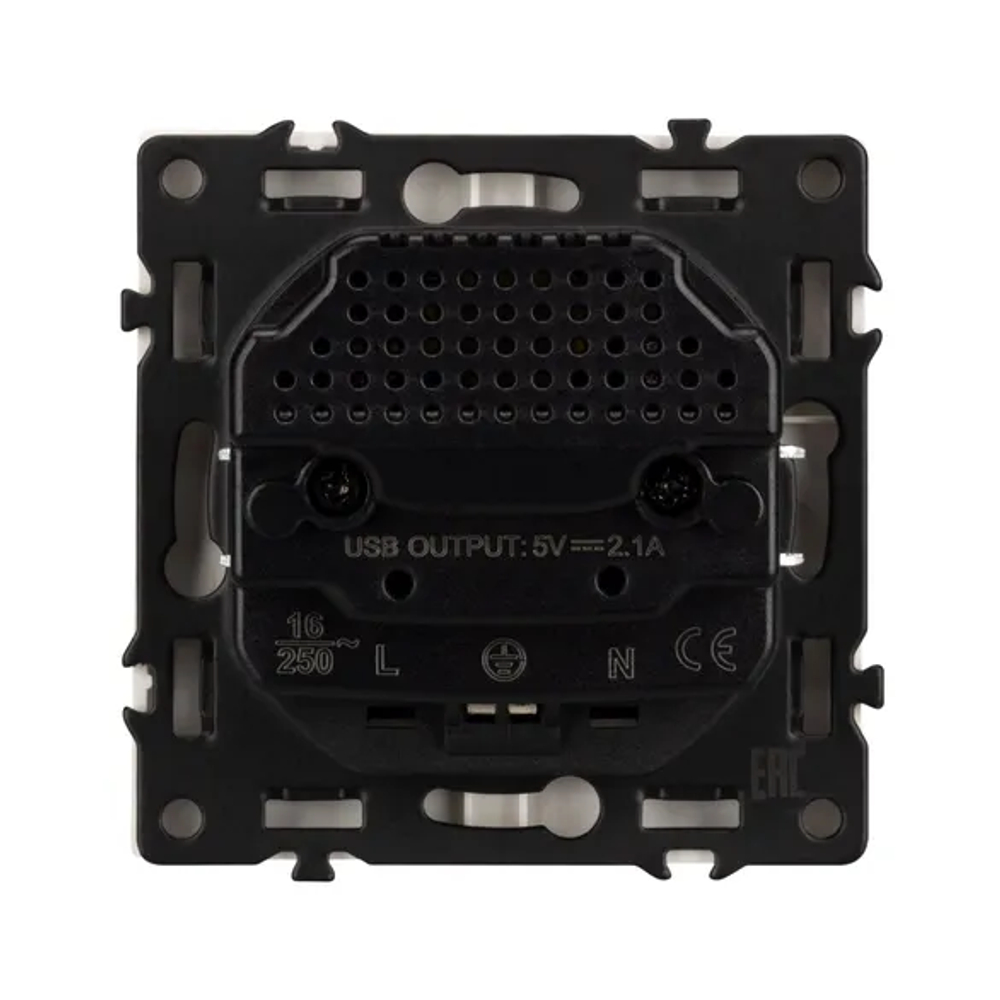 Механизм розетки с USB зарядкой SCT-NOBE-MUAA-SFPL-WH (230V, 16A) (Arlight, -) 054288