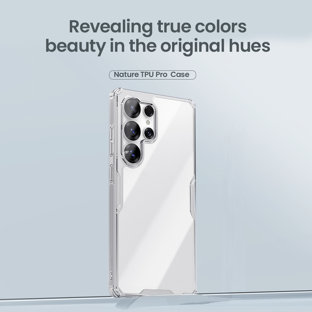 Прозрачный усиленный чехол от Nillkin для Samsung Galaxy S25 Ultra, серия Nature TPU Pro Case