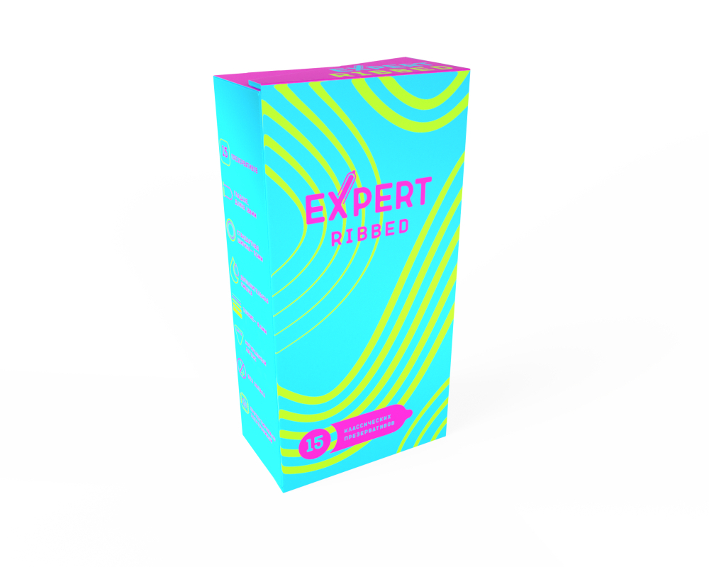 Презервативы Expert Ribbed 15 шт