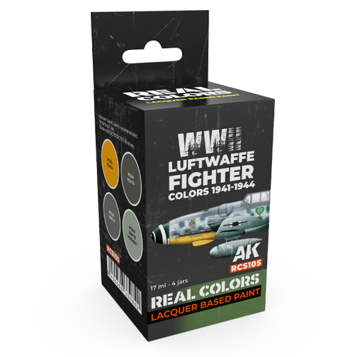 Набор красок AK Interactive Real Colors - Luftwaffe Fighter Colors 1941-1944