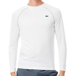 Meski T-Shirt tenisowy Lacoste Ultra Dry Stretch Tennis Baselayer - white