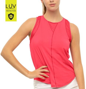 Женский топ теннисный Lucky in Love Luv Chill Out Tank Women - Розовый