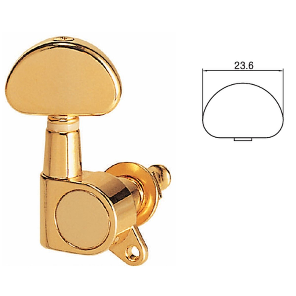 Samwoo J-03-GD Колки для электрогитары 3+3, grover large type, gold