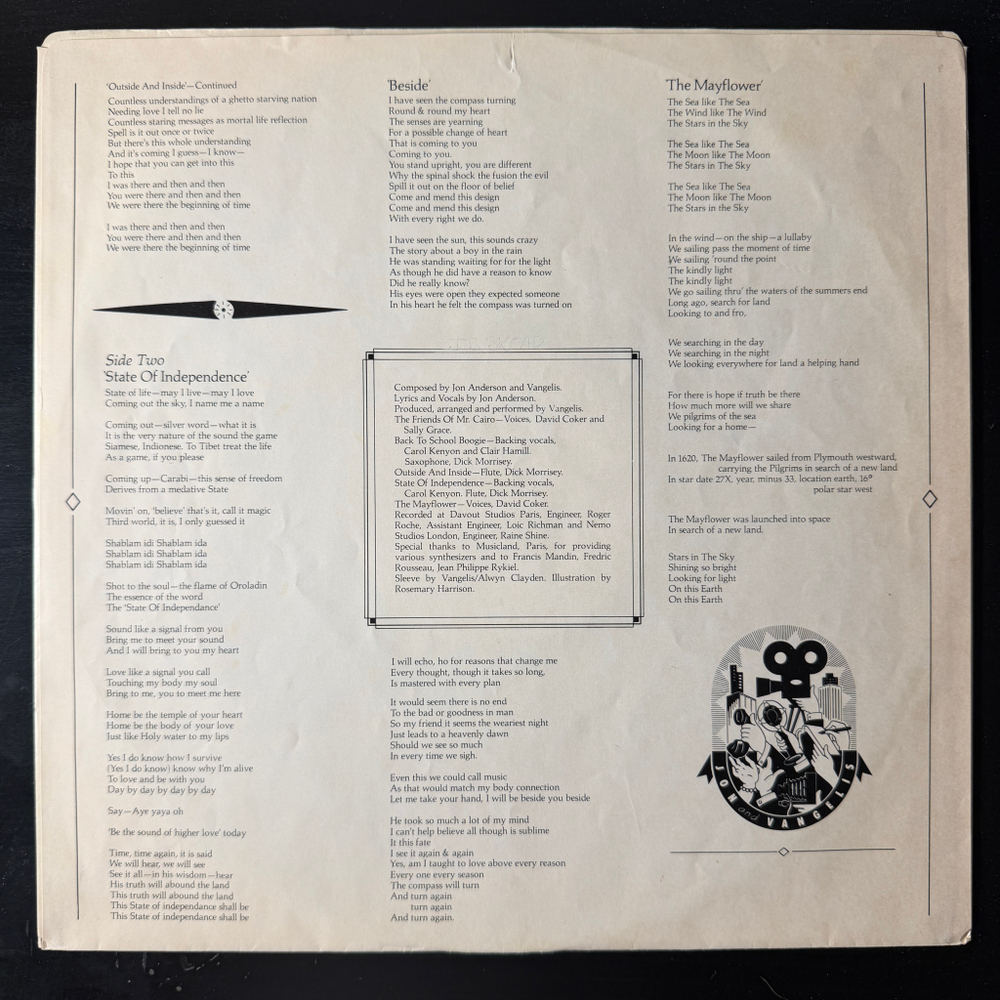 Виниловая пластинка Jon And Vangelis ‎– The Friends Of Mr Cairo LP