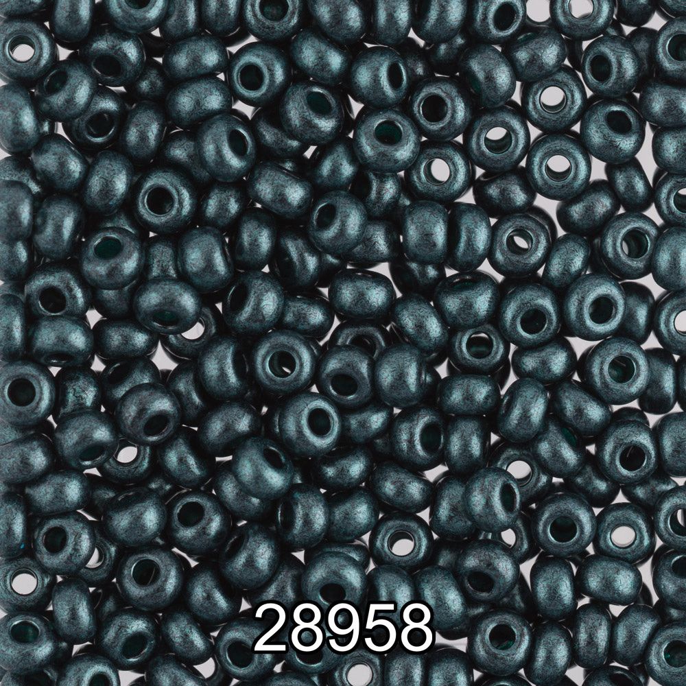 Бисер Preciosa 10/0 (2.3 мм), 500 г, 28958 (Ф319) т.зеленый Бисер Preciosa 10/0 (2.3 мм), 500 г, 28958 (Ф319) т.зеленый