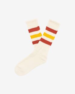 Носки SK Retro Stripes Ivory/Red/Yellow