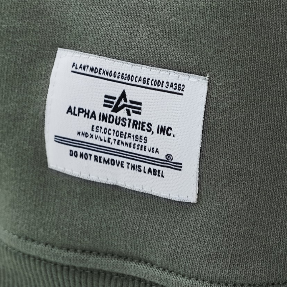 Толстовка Alpha Industries Essential French Terry Hoodie Gen II Field Grey (Полевой Серый)