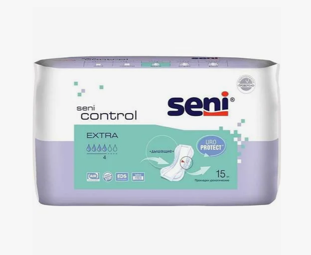 Прокладки урологические SENI CONTROL EXTRA 15 ШТ