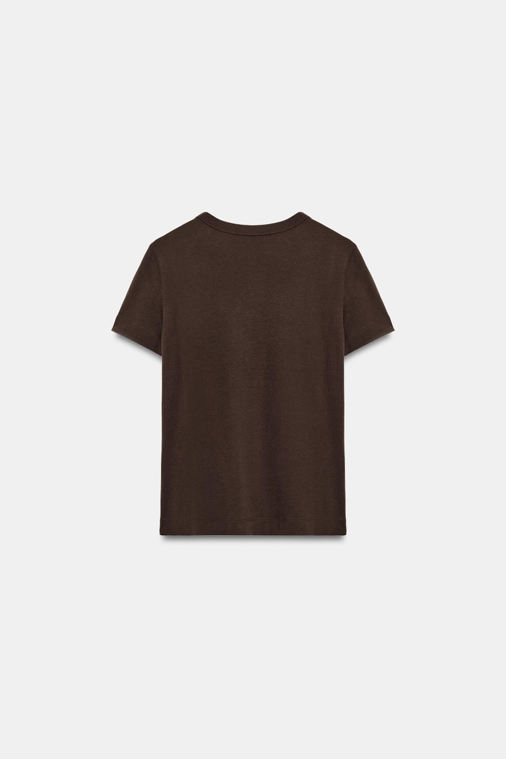 ФУТБОЛКА INTERLOCK С КОРОТКИМИ РУКАВАМИ — ZARA