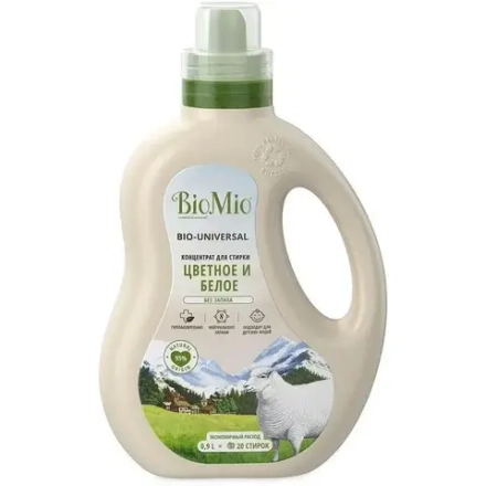 BioMio Универсальный гель для стирки Coloes&Whites, 900мл, блок 6шт., БиоМио