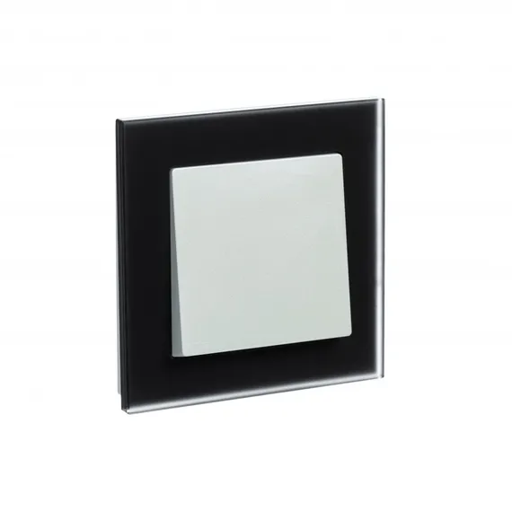 Рамка стеклянная на 1 пост Systeme Electric AtlasDesign Nature Черный матовый ATN331001