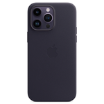 Кожаный чехол с поддержкой MagSafe Apple Leather Case для iPhone 14 Pro Max, Ink (Чернильный)