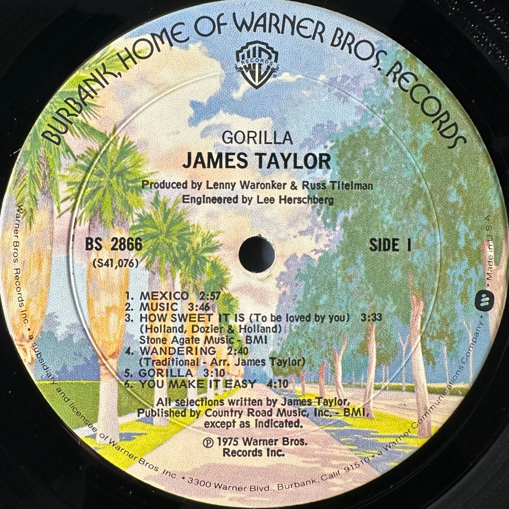 James Taylor – Gorilla (США 1975г.)
