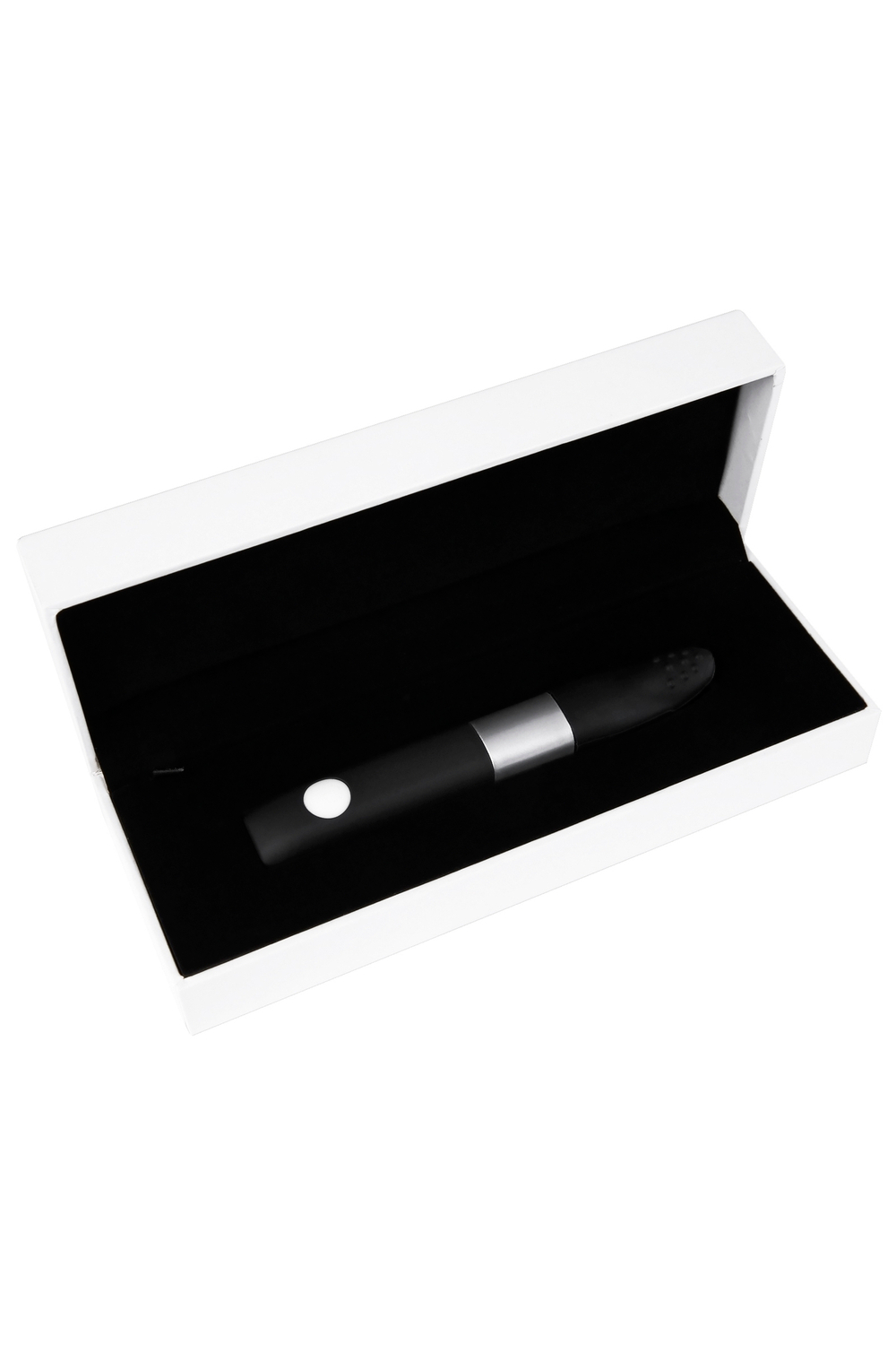 Вибратор клиторальный 8Gb USB памяти черный Qvibry 12 см