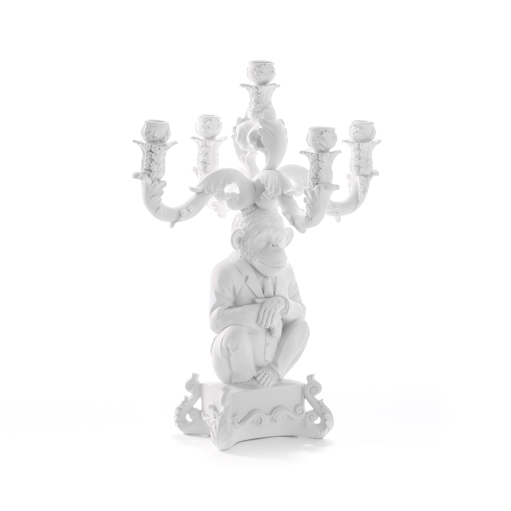 Канделябр Burlesque Chimp White