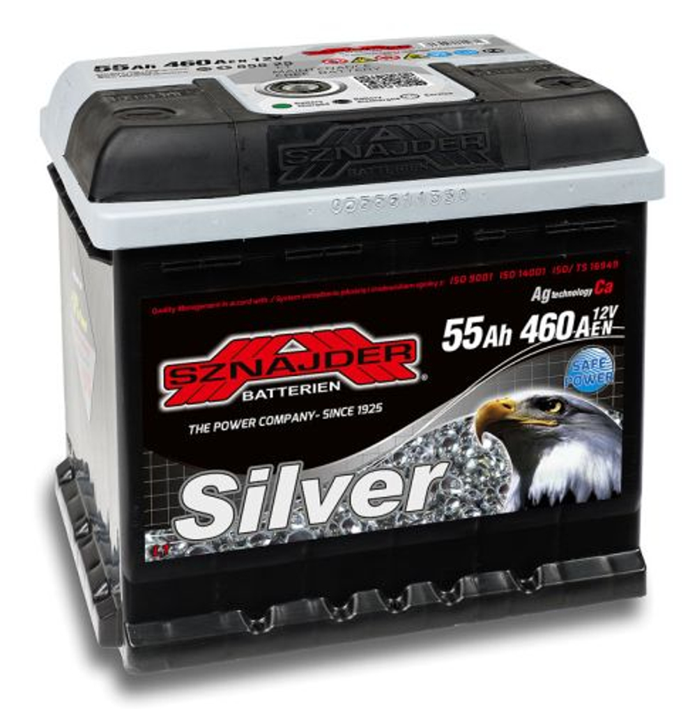 Аккумулятор 55 Sznajder Silver п.п. (55526)